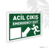 Acil Çıkış Sol Aşağı TR/EN