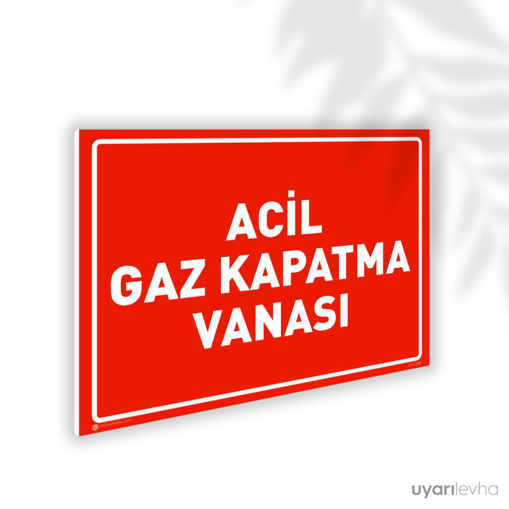 Acil Gaz Kapatma Vanası Acil Gaz Kapatma Vanası