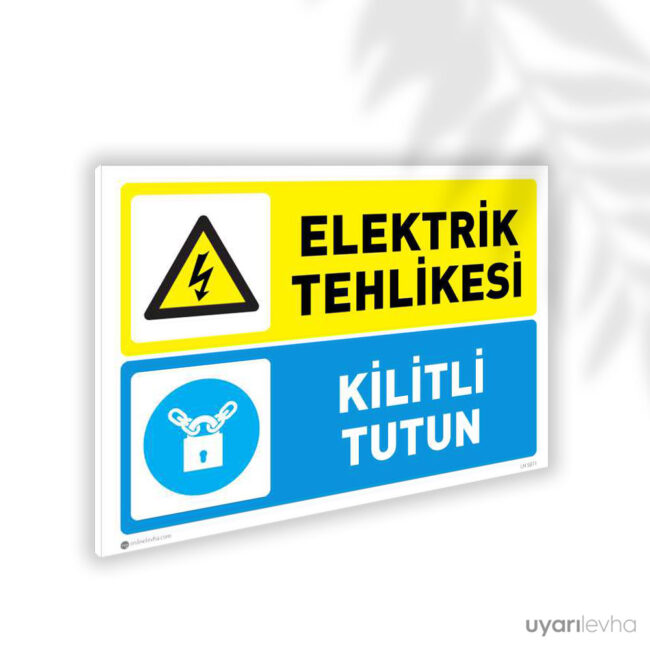 Elektrik Tehlikesi Kilitli Tutun