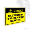 Gaz Vanasını Tehlike Anında Kapatınız