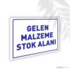 Gelen Malzeme Stok Alanı