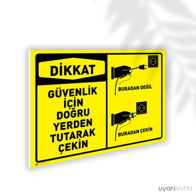Güvenliğiniz İçin Doğru Yerden Tutarak Çekin