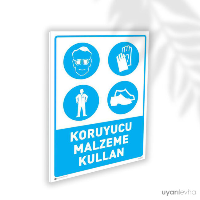 Koruyucu Malzeme Kullan Gözlük Eldiven Elbise Ayakkabı