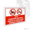 Site İçerisine Motorlu Araç ve Kuryelerin Girmesi Yasaktır