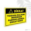 Tezgaha Malzeme İndirirken Parmaklarınıza Dikkat Edin