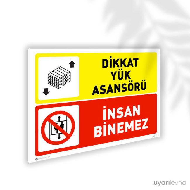 Yük Asansörü İnsan Binemez