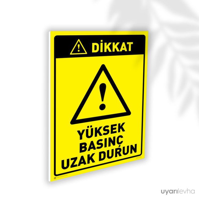 Yüksek Basınç Uzak Durun