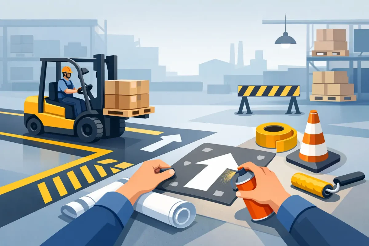 Forklift Yolu Nasıl İşaretlenir? 7 Uygulama Adımı
